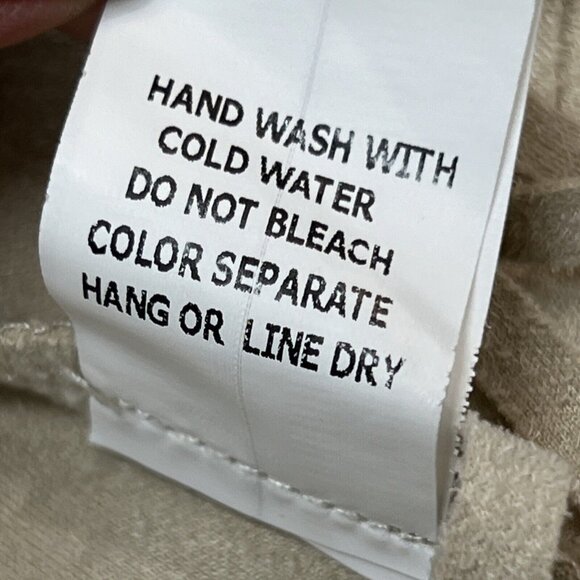 Honey Belle Kimono Womens S Tan Faux Suede Laser Cut Open Front Wester‎ Festival - Picture 9 of 9